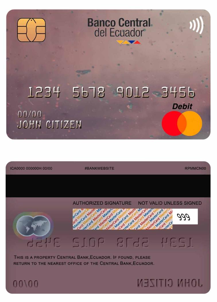 Ecuador Central Bank mastercard